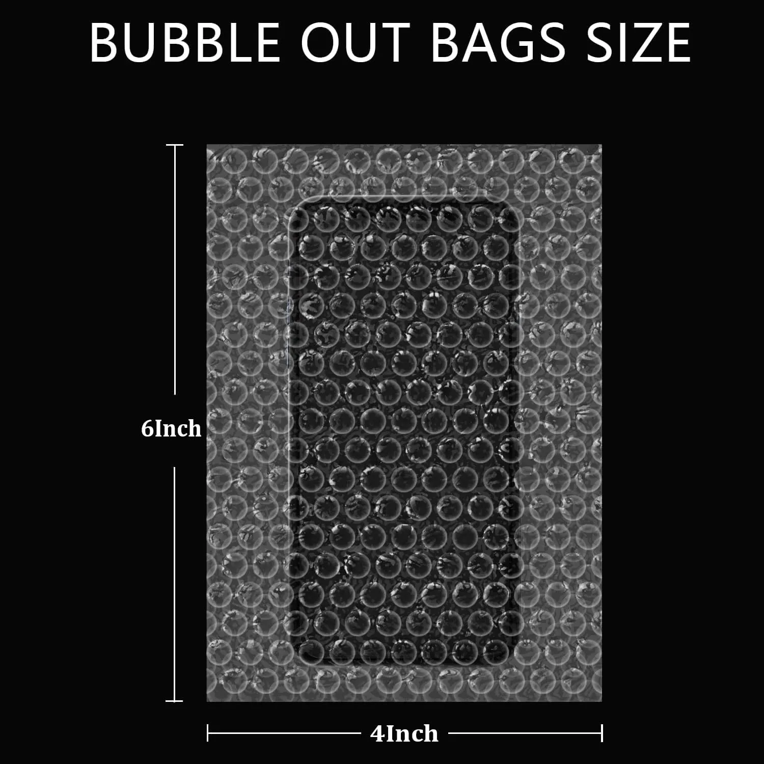 100 Pack Clear Bubble Out Bags,4" x 6" Double Cushioned Packing Bags Waterproof Protective Bag for Transport and Storage
