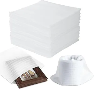 100 Pack Foam Pouches 8x8 inch, Cushion Foam Wrap Pouches for Safeguarding Mugs,Cups,Glasses,China and Dishes - Bubble Bags Wrap Pouches Packing Supplies for Moving and Storage