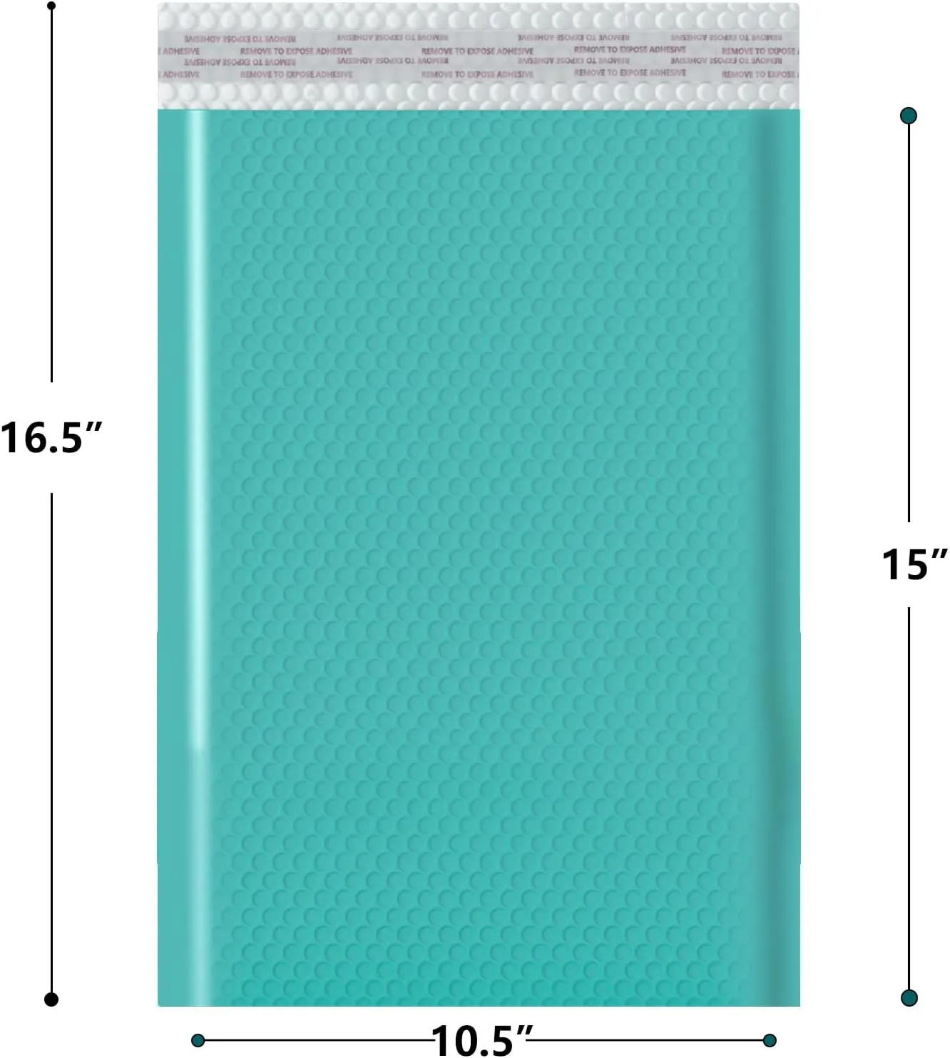 10.5x16 Inch Bubble Mailers 40 Pack, Waterproof Padded Envelopes with Strong Self-Seal Adhesive, Cushioning Shipping Bags with Bright Color for Small Business - Teal