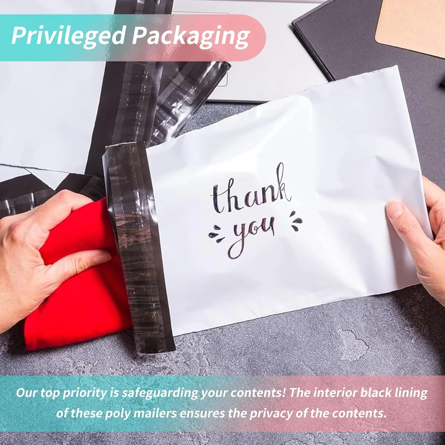10" x 13" Poly Mailers Shipping Mailing Envelopes Bags, Envelopes Shipping Bags Self Sealing 2.5Mil (200 Bags)