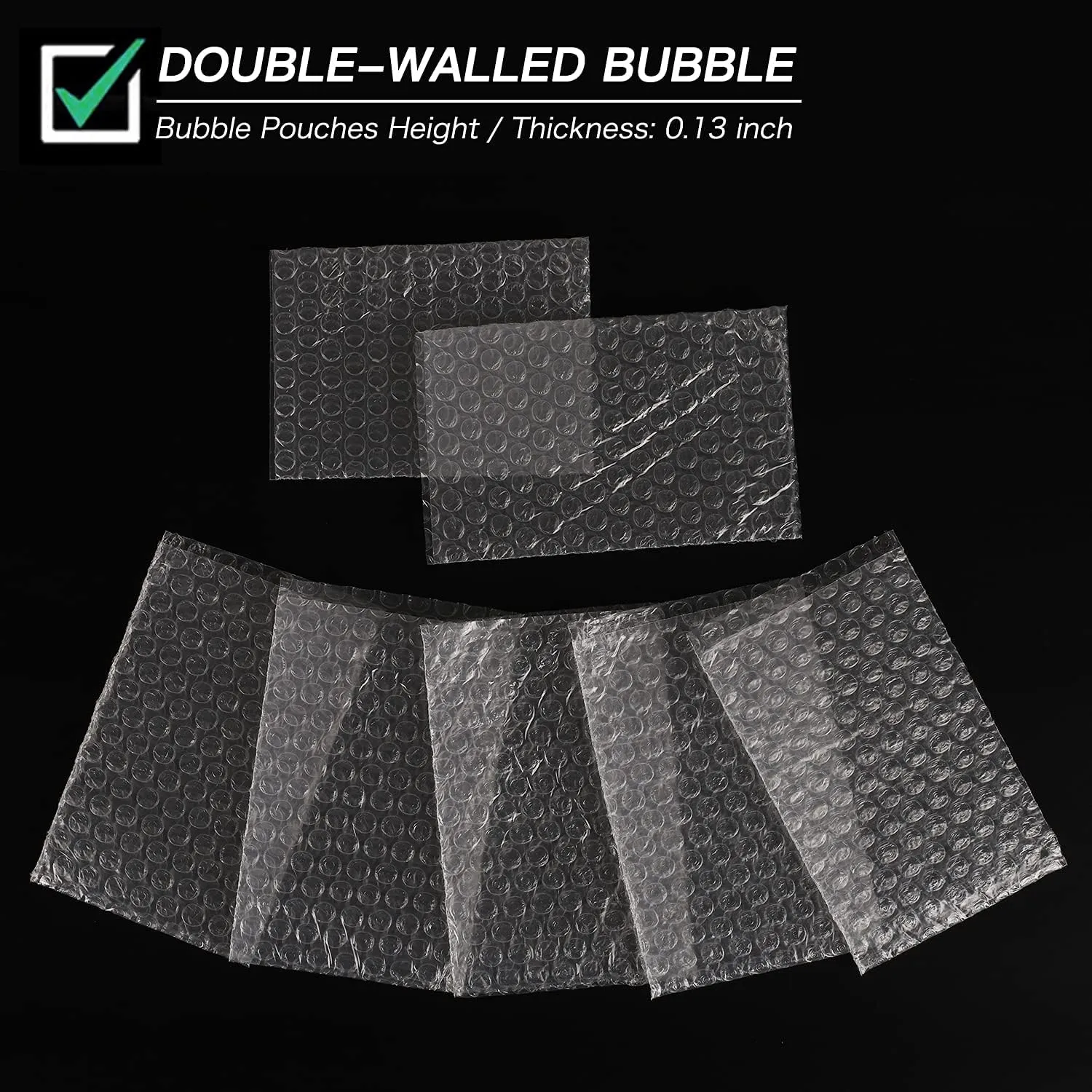 50 Pack Big Clear Bubble Out Bags, 12" x 16" Double Cushioned Packing Bags Waterproof Protective Bag for Transport and Storage