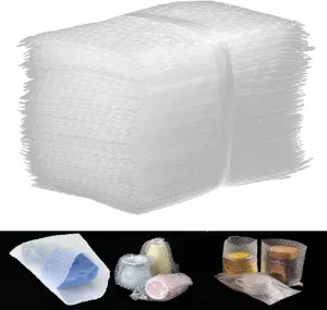 50 Pack Big Clear Bubble Out Bags, 12" x 16" Double Cushioned Packing Bags Waterproof Protective Bag for Transport and Storage