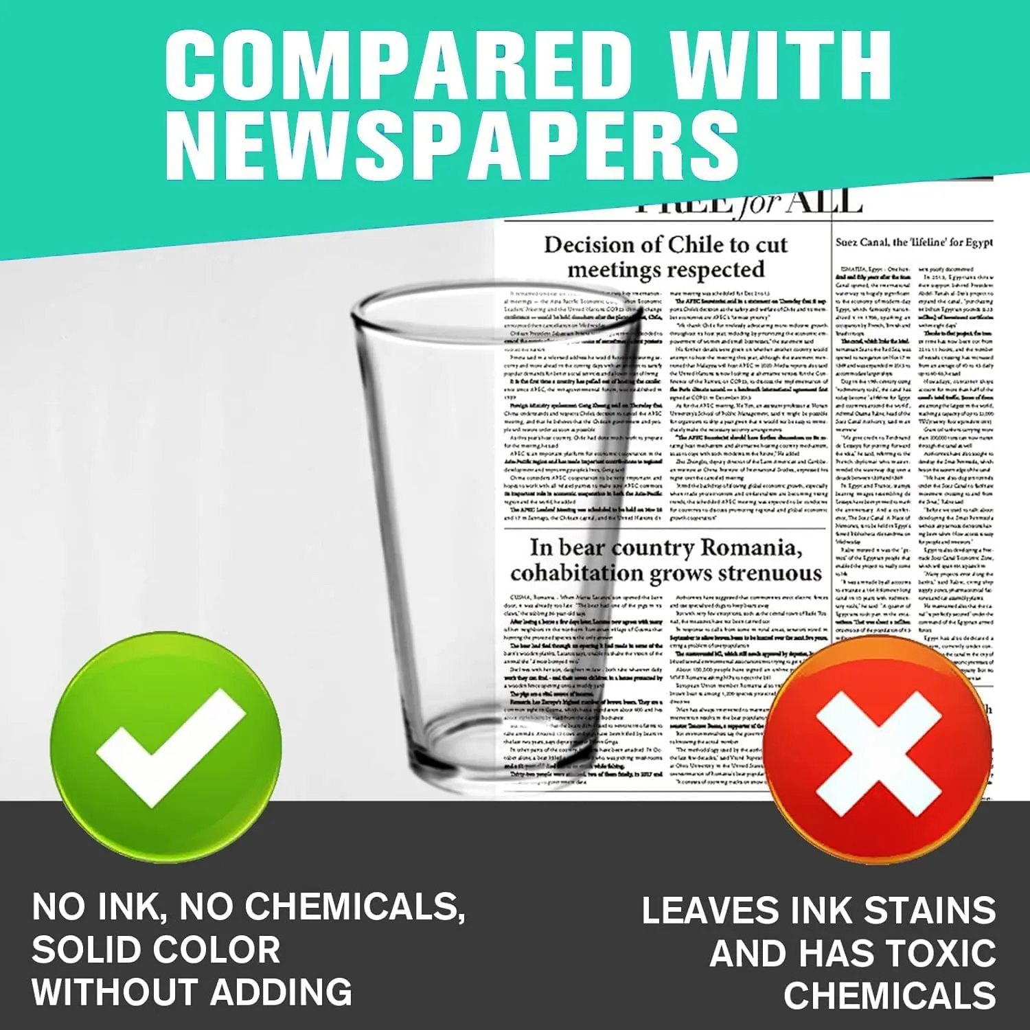 500 Sheets Large Packing Paper for Moving Supplies 24x24 Inch, 17.6lb Newsprint Packaging Paper for Wrapping Shipping Fragile Items