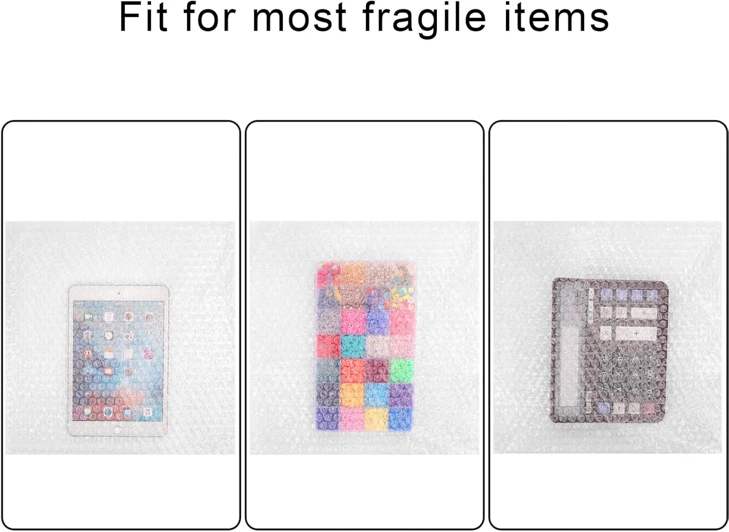 50Pcs Bubble Out Bags Pouches 12"x 12" Bubble Pouches Cushioning Packaging Bags, Double Walled Cushioning Bags Thickening Shockproof Foam Bags for Moving, Shipping, and Storage