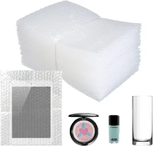 50Pcs Bubble Pouche Wrap, 8”x10” Bubble Bags for Shopping, Double Wall Bubble Cushioning Wrap Bags for Mailing Packing, Moving and Storage Fragile China Dishes Electronic Item