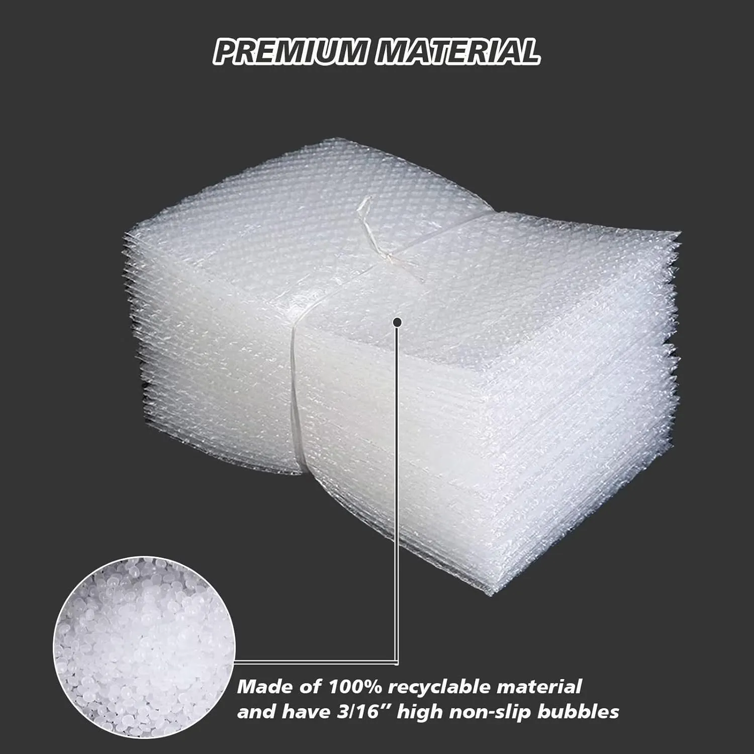50Pcs Bubble Pouche Wrap, 8”x10” Bubble Bags for Shopping, Double Wall Bubble Cushioning Wrap Bags for Mailing Packing, Moving and Storage Fragile China Dishes Electronic Item