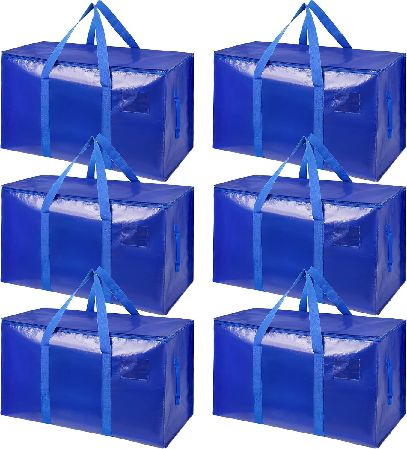 6 Pack Moving Bags Heavy Duty Storage Bags With Zippers And Strong Handles Packing Bags For Moving Storage Travel Camping Space Saving Alternative To Moving Boxes College Essentials Moving Supplies