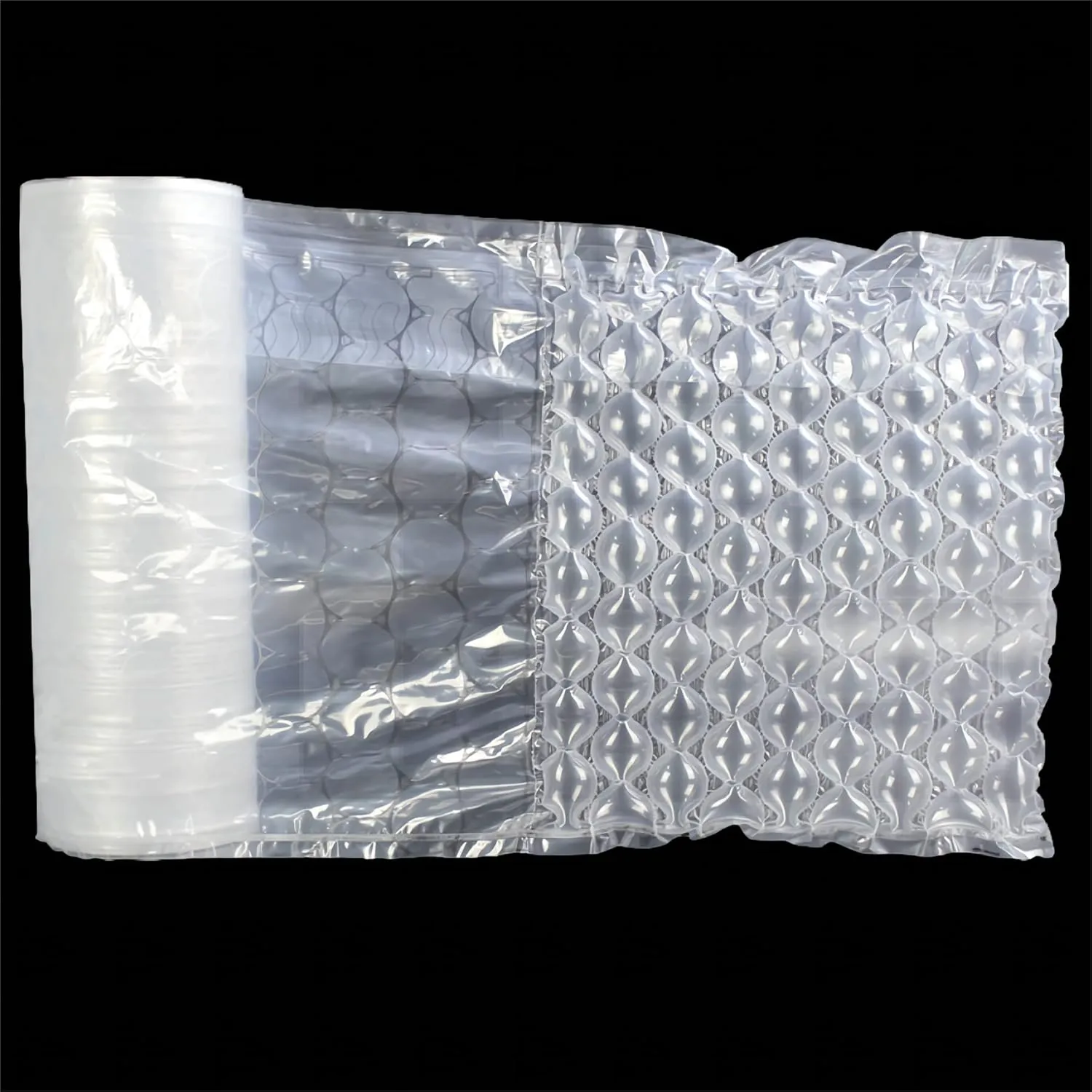 66Ft/Roll Sturdy Inflatable Packing Air Pillows Air Cushions Bags Packing Paper Void Fill Cushioning for Shipping and Packaging with Handpump No Machine Needed