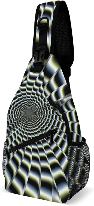 A Psychedelic Cat Sling Bag Crossbody Bags Cross Body Bag Fanny Packs Chest Bags Sling Purses for Travel