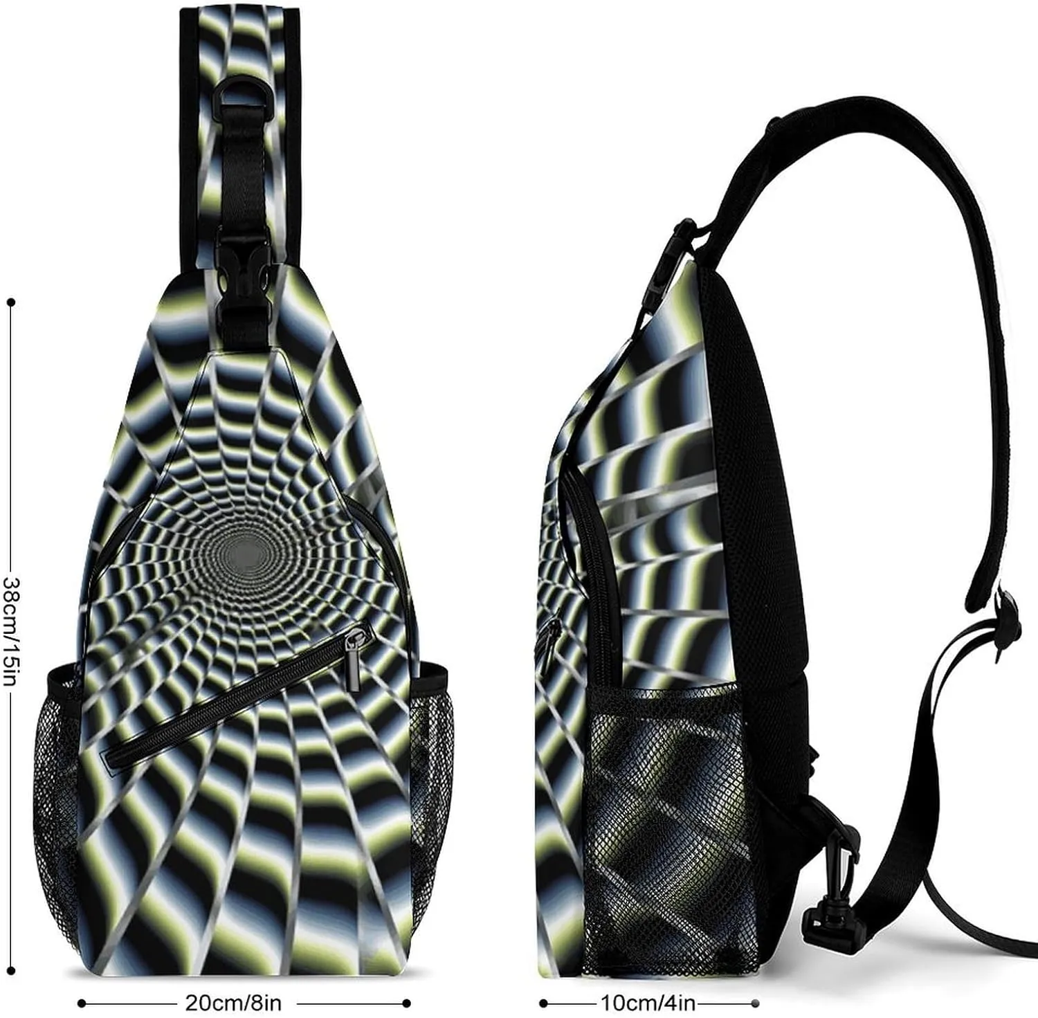 A Psychedelic Cat Sling Bag Crossbody Bags Cross Body Bag Fanny Packs Chest Bags Sling Purses for Travel