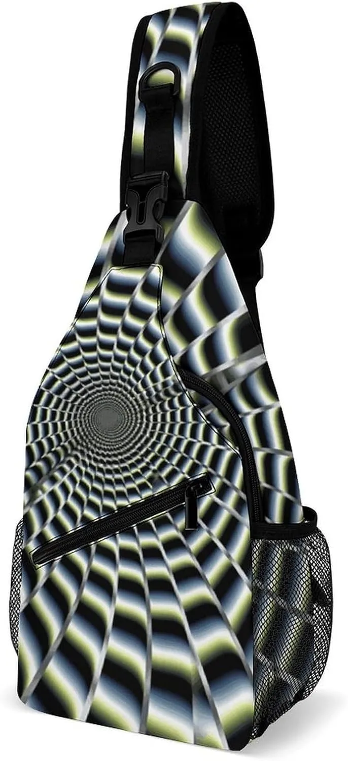 A Psychedelic Cat Sling Bag Crossbody Bags Cross Body Bag Fanny Packs Chest Bags Sling Purses for Travel