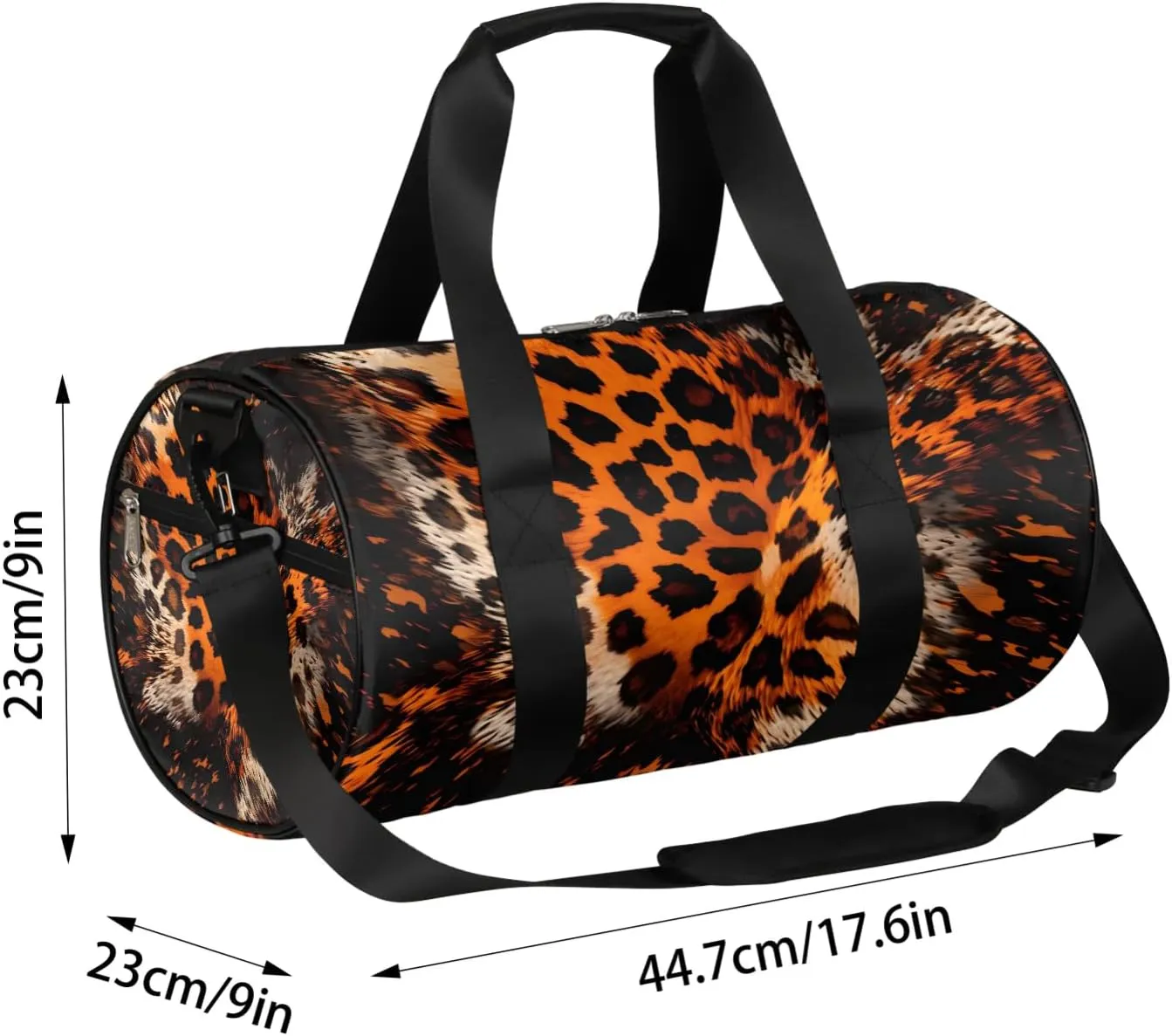 Abstract Leopard Prints Travel Duffle Bag Gym Bag for Women Men Lightweight Carry on Duffel Bag for Sports Gyms Weekend Getaway