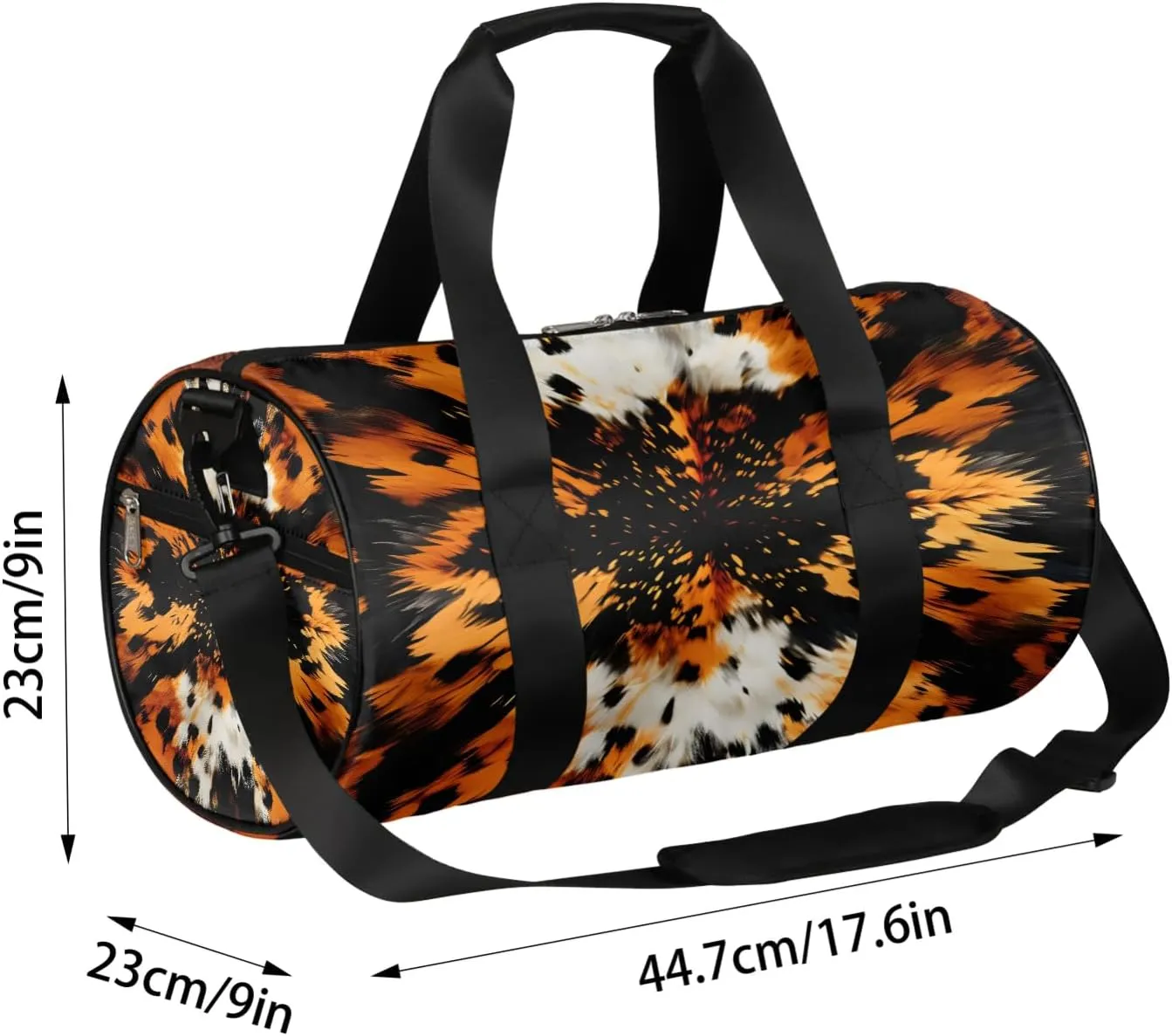 Abstract Prints Leopard Travel Duffle Bag Gym Bag for Women Men Lightweight Carry on Duffel Bag for Sports Gyms Weekend Getaway
