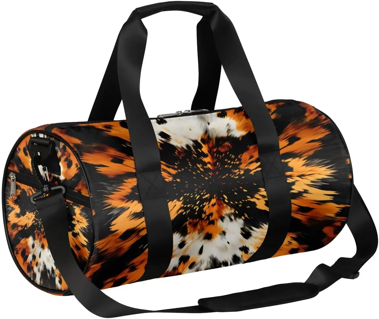 Abstract Prints Leopard Travel Duffle Bag Gym Bag for Women Men Lightweight Carry on Duffel Bag for Sports Gyms Weekend Getaway