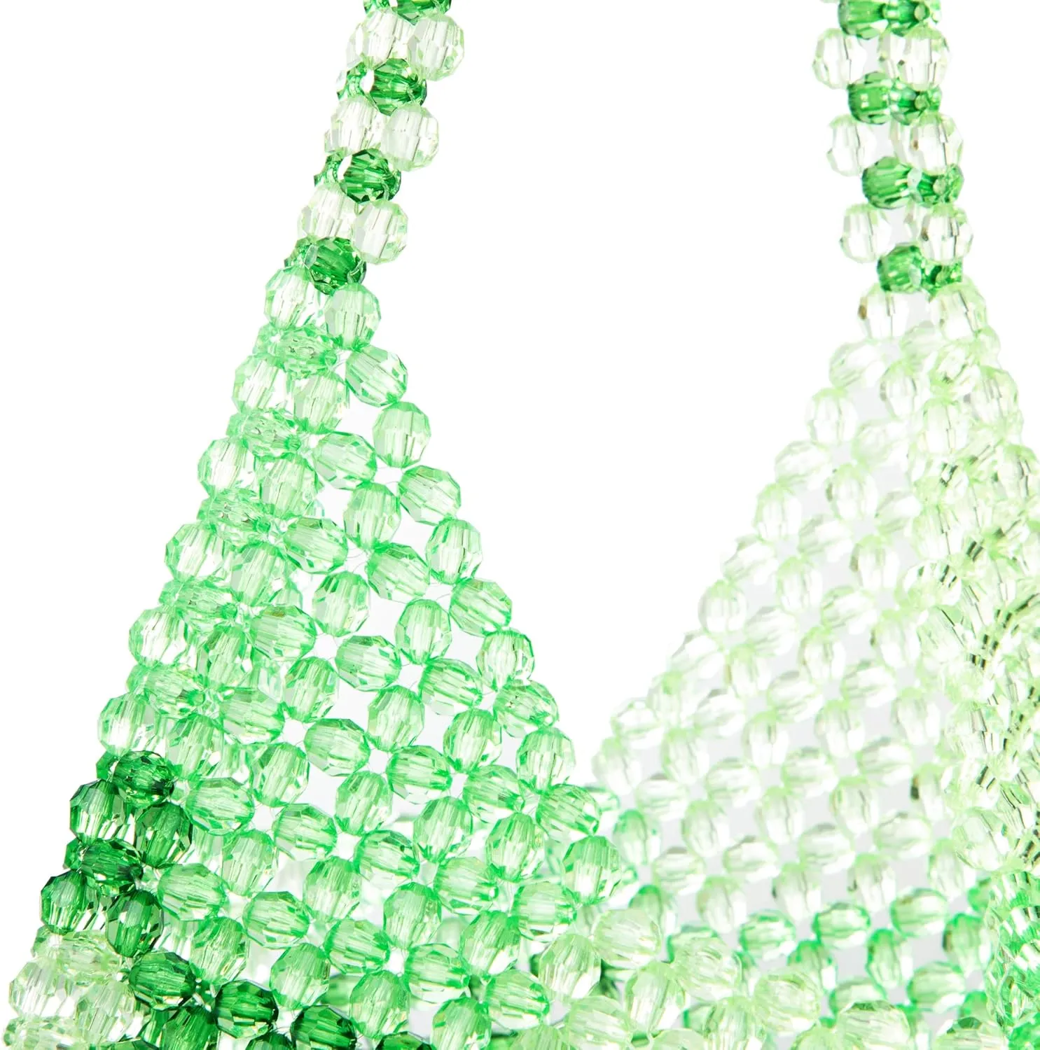 Acrylic Beaded Colorful Shoulderbag Transparent Underarm Purse Beach Bag for Party