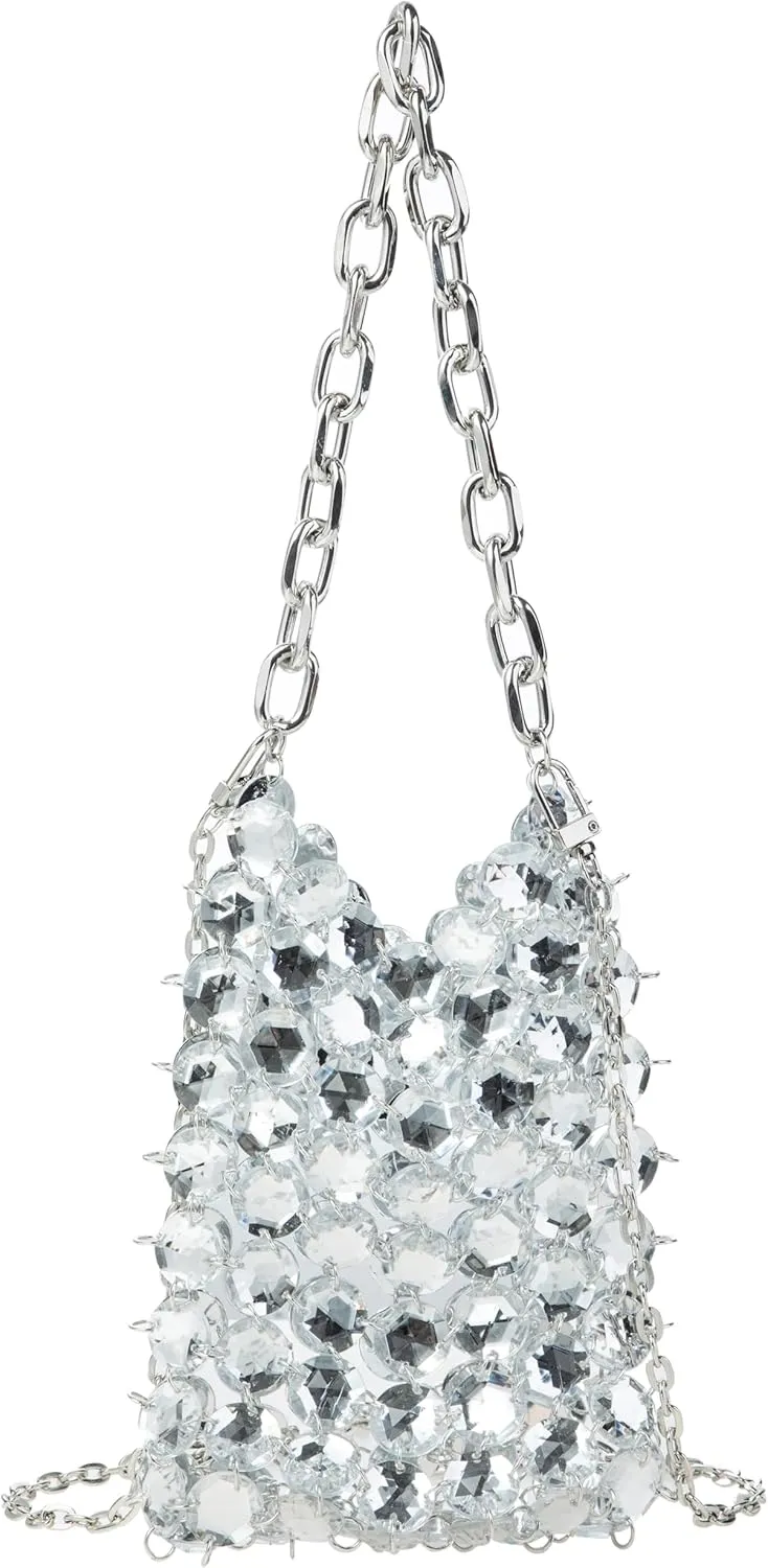 Acrylic Transparent Crystal Evening Handbag Clutch for Wedding and Party