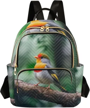ALAZA Travel Backpack Purse for Women Fashion Anti-theft Work Casual Bird Sparrow 1 Daypack Shoulder Bag Medium Size
