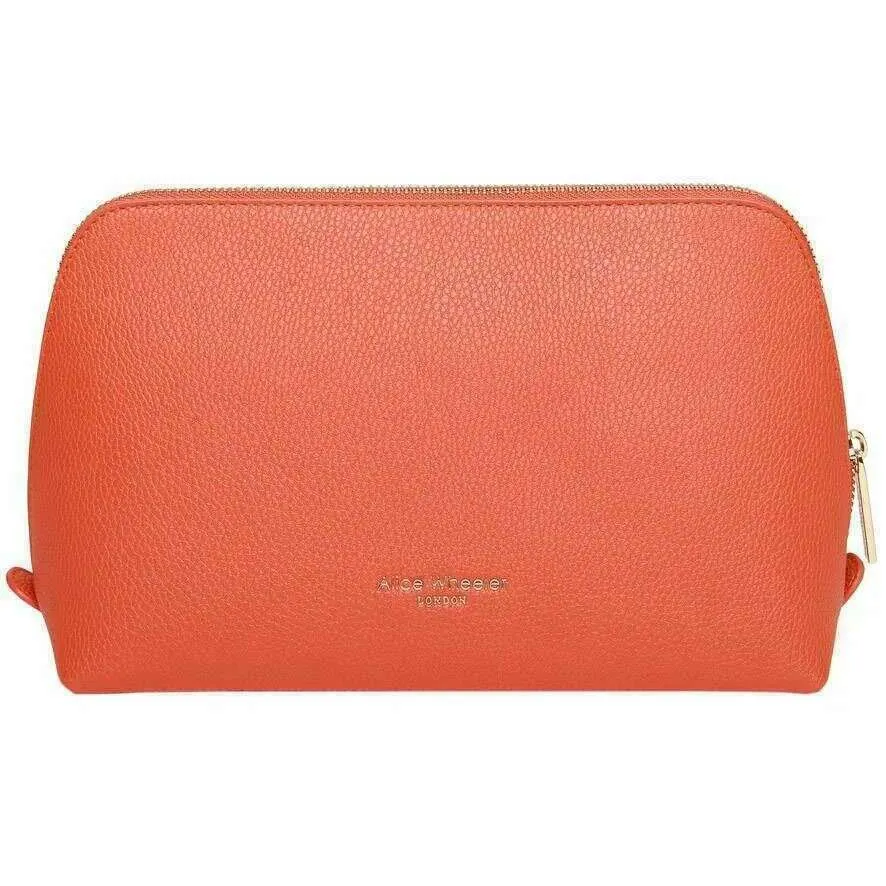 Alice Wheeler London Large Beauty Bag - Orange