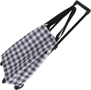 Alipis Shopping Cart Trolley Bag Wheels Portable Grocery Cart for Easy Travel and Shopping