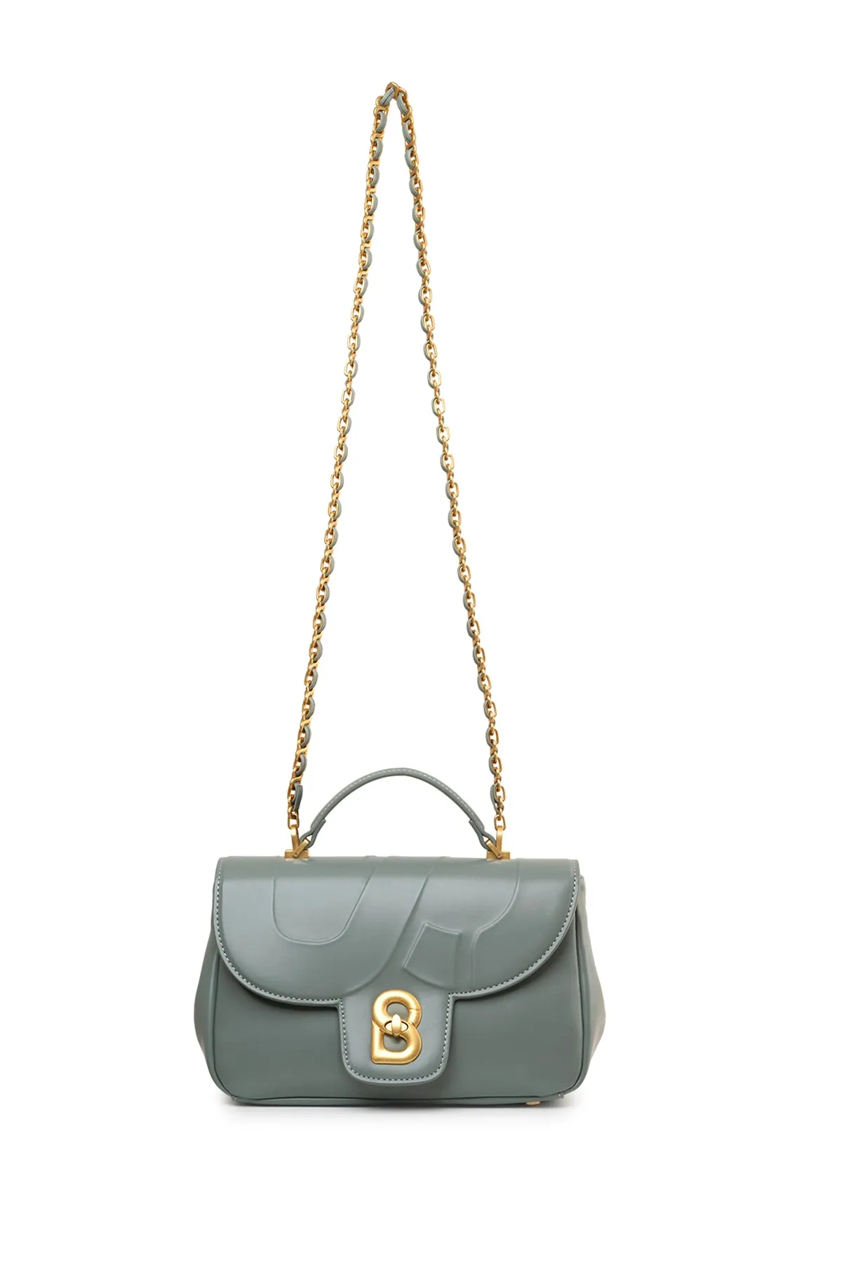 Alma Flap Bag Smooth Finish Medium - Lily Pad