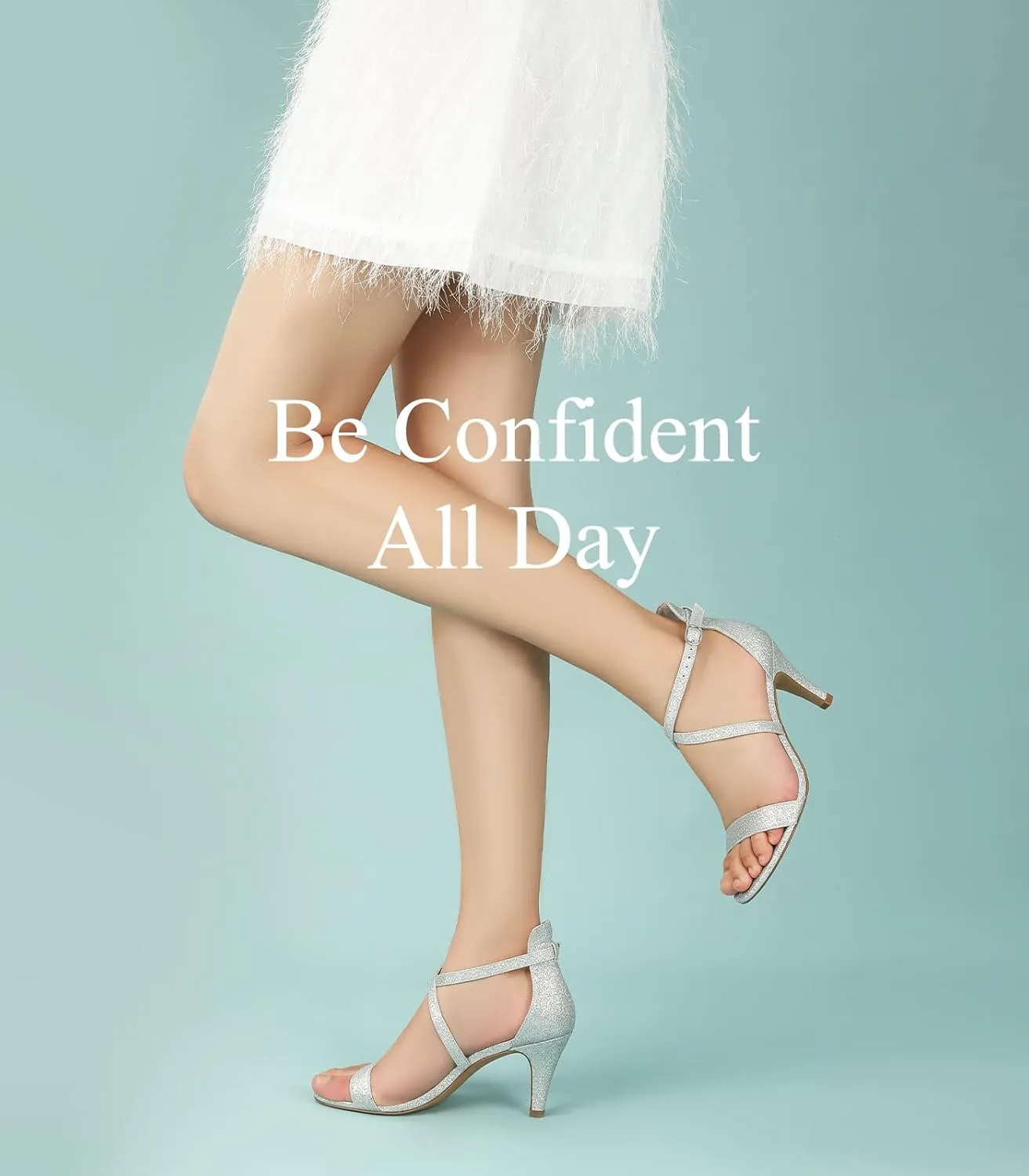 Ankis Nude Gold Black Heels Strappy Heels for Women 3 Inch Stiletto Open Toe Sandals for Wedding Evening Party Homecoming