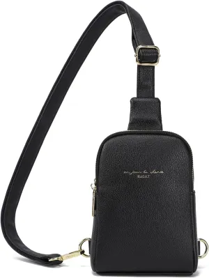 AOCINA INICAT Small Sling Bag Crossbody Vegan Leather Fanny Packs for Women Fashionable Chest Bag for Travel