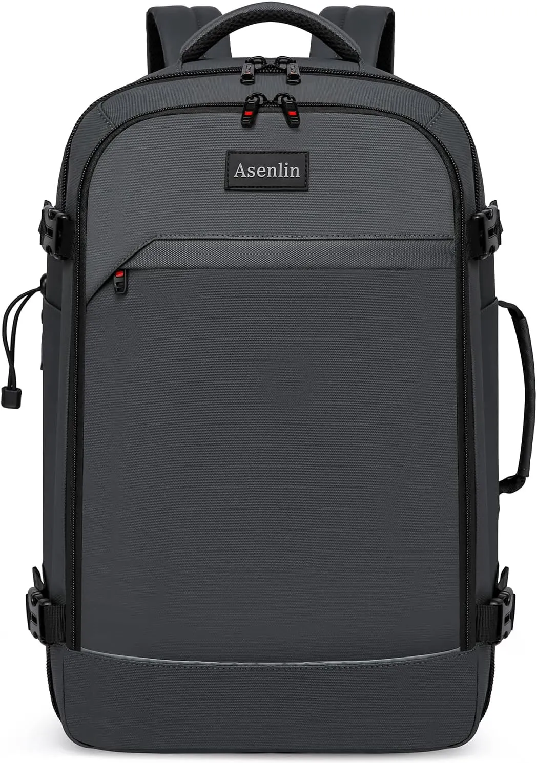 Asenlin 17 Inch Travel Laptop Backpack for Women Men，Business Travel Backpack Fit Flight Approved Water Resistant Computer Backpack Suitcase Backpack-DeepGrey
