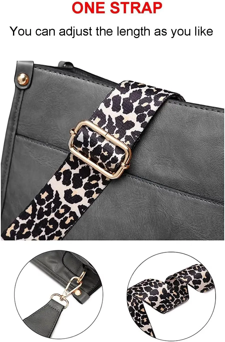 AUYOCO Vegan Leather Crossbody Bags for Women, Crossbody Purse with Guitar Strap Zipped Pockets Handbag Shoulder Bag