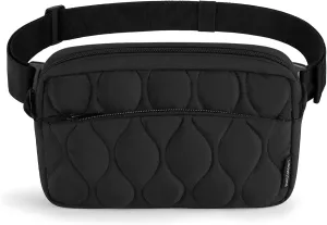 BAGSMART Fanny Packs for Women with Two Ways to Install the Adjustable Strap Lightweight Crossbody Belt Bag for Traveling Workout