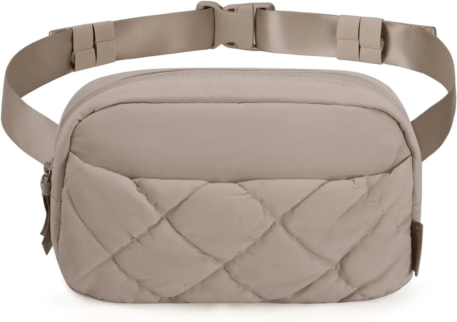 BAGSMART Puffy Fanny Packs for Women Crossbody Belt Bag with Adjustable Strap, Quilted Waist Pack Purse for Traveling Shopping Workout