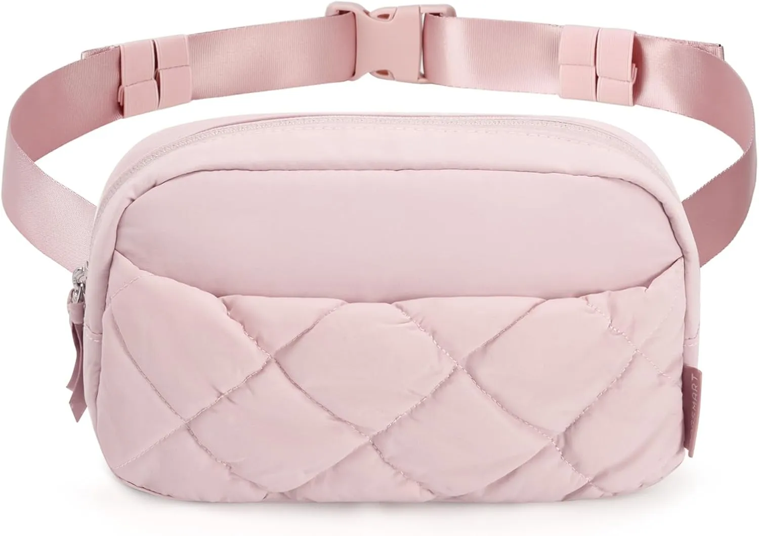 BAGSMART Puffy Fanny Packs for Women Crossbody Belt Bag with Adjustable Strap, Quilted Waist Pack Purse for Traveling Shopping Workout