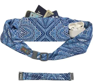 BANDI Plus Size Fanny Pack for Women - Travel-Ready Pocket Belt with Secure Hidden Money & Running Belt for Phone, Passport, Keys, & Medical Devices, Adjustable Fit, Comfortable (Bermuda)
