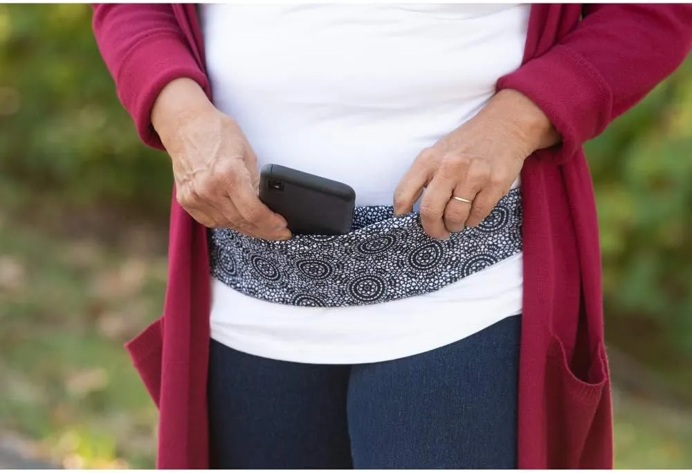 BANDI Plus Size Fanny Pack for Women - Travel-Ready Pocket Belt with Secure Hidden Money & Running Belt for Phone, Passport, Keys, & Medical Devices, Adjustable Fit, Comfortable (Boho)