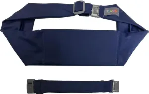 BANDI Plus Size Fanny Pack for Women - Travel-Ready Pocket Belt with Secure Hidden Money & Running Belt for Phone, Passport, Keys, & Medical Devices, Adjustable Fit, Comfortable (Navy Blue)