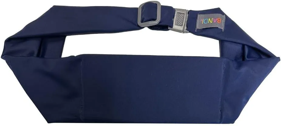 BANDI Plus Size Fanny Pack for Women - Travel-Ready Pocket Belt with Secure Hidden Money & Running Belt for Phone, Passport, Keys, & Medical Devices, Adjustable Fit, Comfortable (Navy Blue)