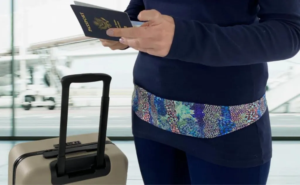 BANDI Plus Size Fanny Pack for Women - Travel-Ready Pocket Belt with Secure Hidden Money & Running Belt for Phone, Passport, Keys, & Medical Devices, Adjustable Fit, Comfortable (Rainforest)