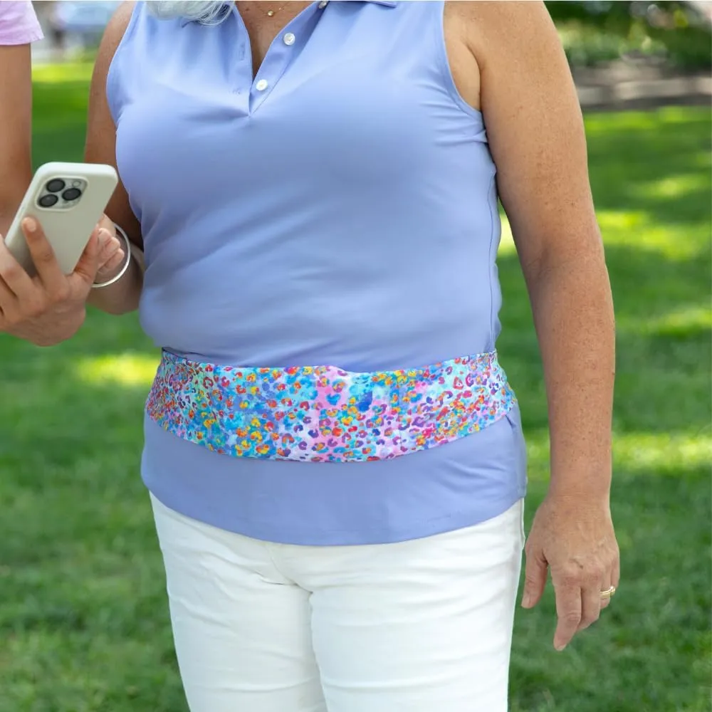 BANDI Plus Size Fanny Pack for Women - Travel-Ready Pocket Belt with Secure Hidden Money & Running Belt for Phone, Passport, Keys, & Medical Devices, Adjustable Fit, Comfortable (Safari Fun)