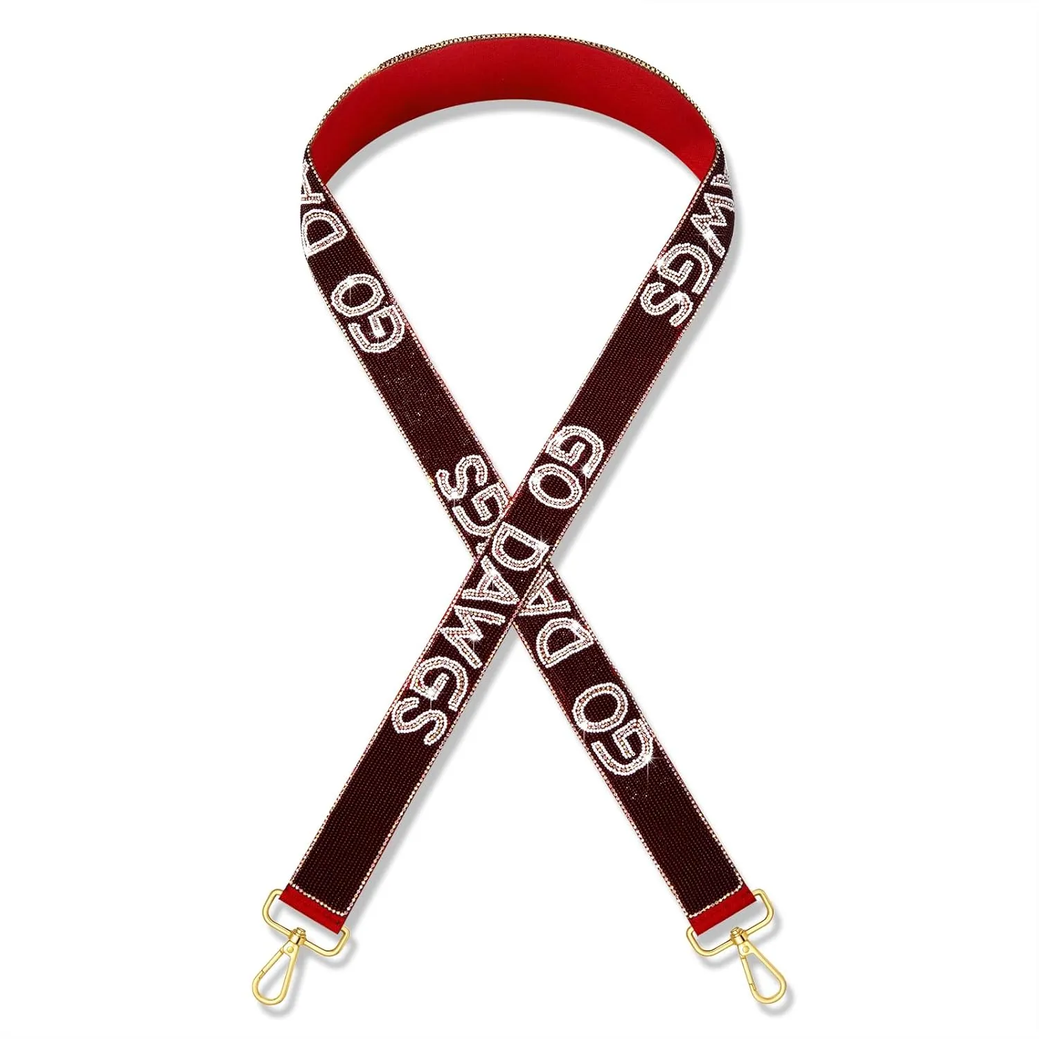 Beaded Game Day Purse Strap University Football Bag Strap for Stadium Crossbody Shoulder Bag Strap Game Day Outfits
