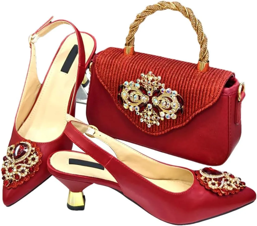 Beaded Peep Toe Bridal Sandals Rhinestone Purse Handmade Wedding Combo