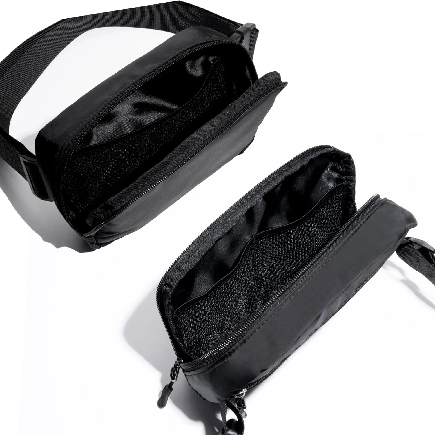 Belt bag Fanny pack crossbody bags for women Everywhere belt bag (BLACK-I)