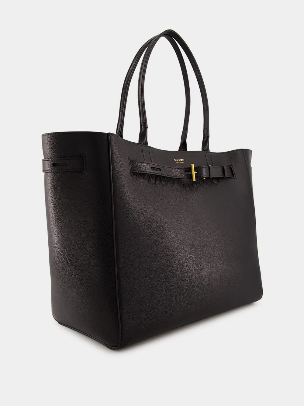 Black Audrey Large Tote in Grain Leather