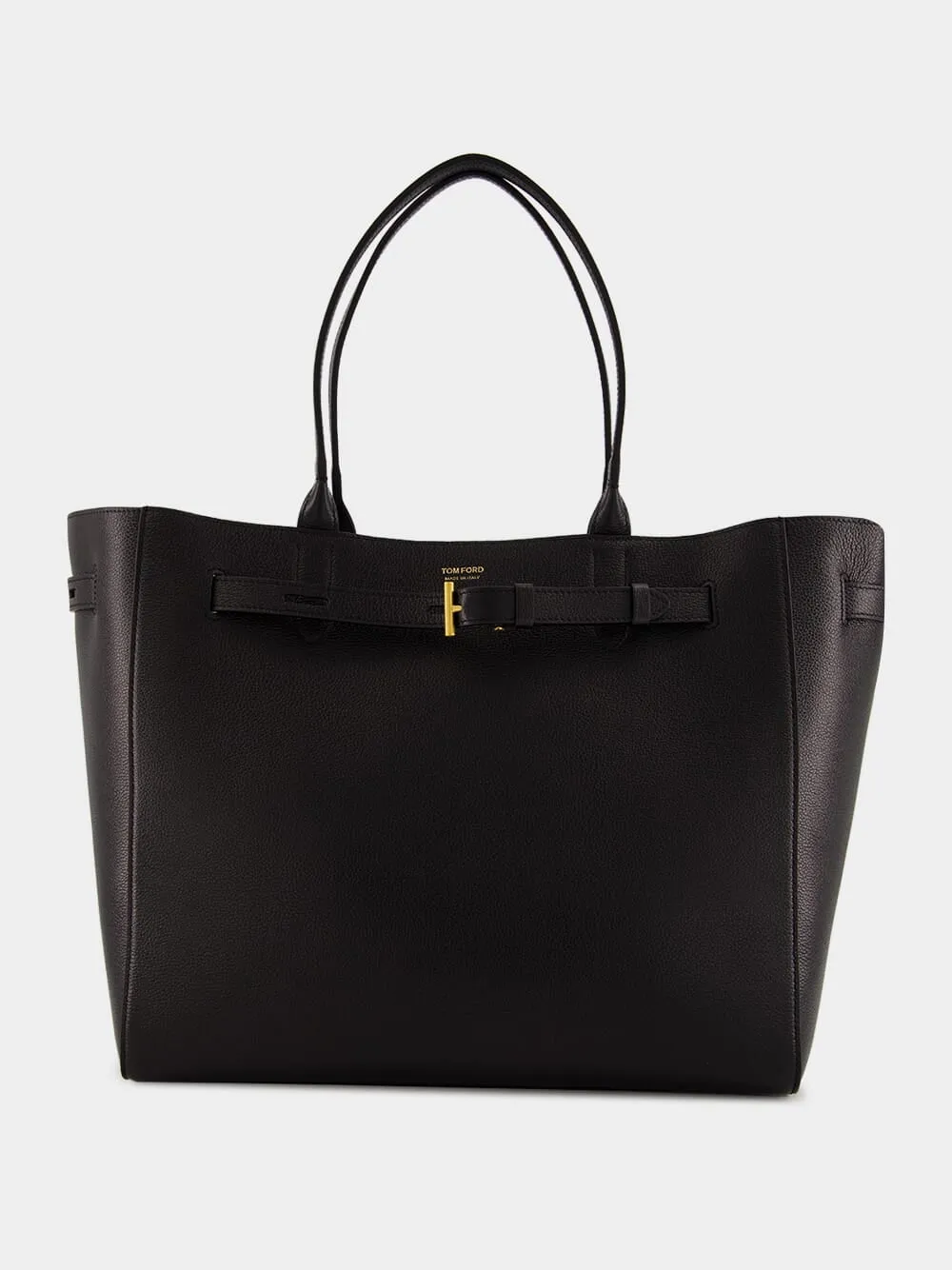 Black Audrey Large Tote in Grain Leather