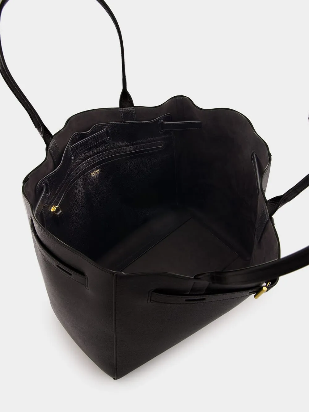 Black Audrey Large Tote in Grain Leather