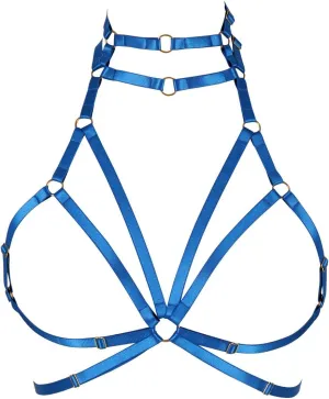 Body harness for women Bra Goth Stretchy fabric Halloween Plus size Punk Chest strap belt Festival rave Lingerie cage