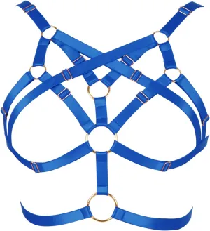 Body Harness for Women Bra Lingerie cage Top Punk Plus Size Chest Strap Belt Stretchy Fabric Festival Rave Adjustable