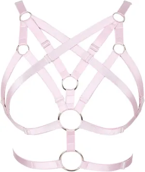 Body Harness for Women Bra Lingerie cage Top Punk Plus Size Chest Strap Belt Stretchy Fabric Festival Rave Adjustable