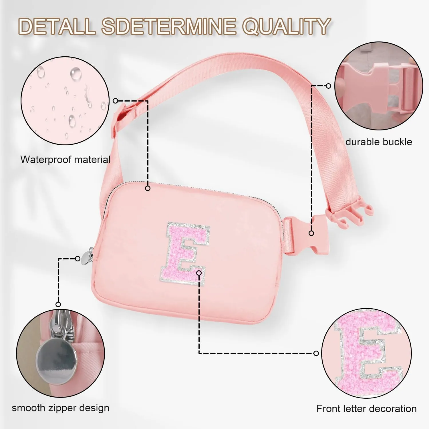 Bridal Shower Gifts,Cool Bridal Wedding Shower Gifts,Bride Gifts Wedding Gift Bag,Bridesmaid Proposal Gifts,Trendy Fanny Pack for Women,Crossbody Bag Belt Bag,Peach E
