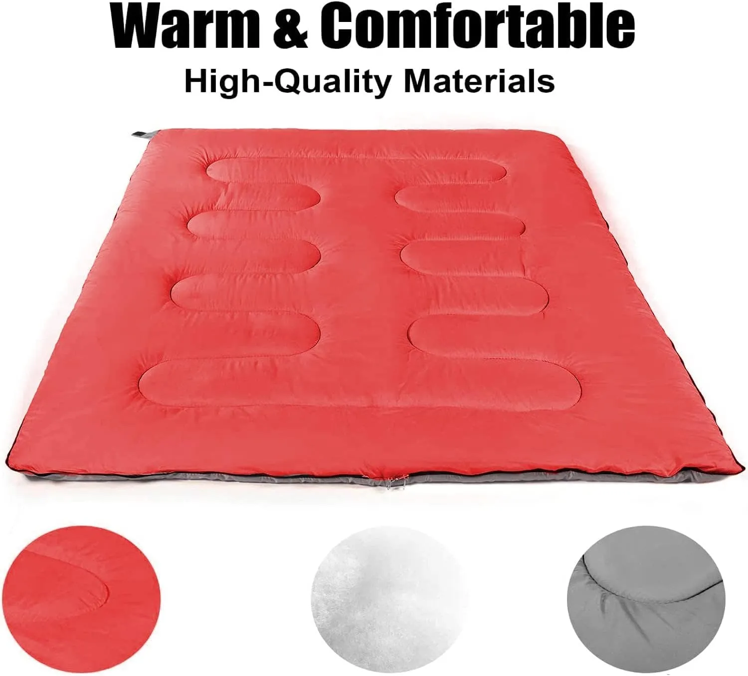 Bulk 10 Pack Envelope Sleeping Bags, 4 Seasons Warm or Cold Lightweight Indoor Outdoor Sleeping Bags for Adults, Backpacking, Camping