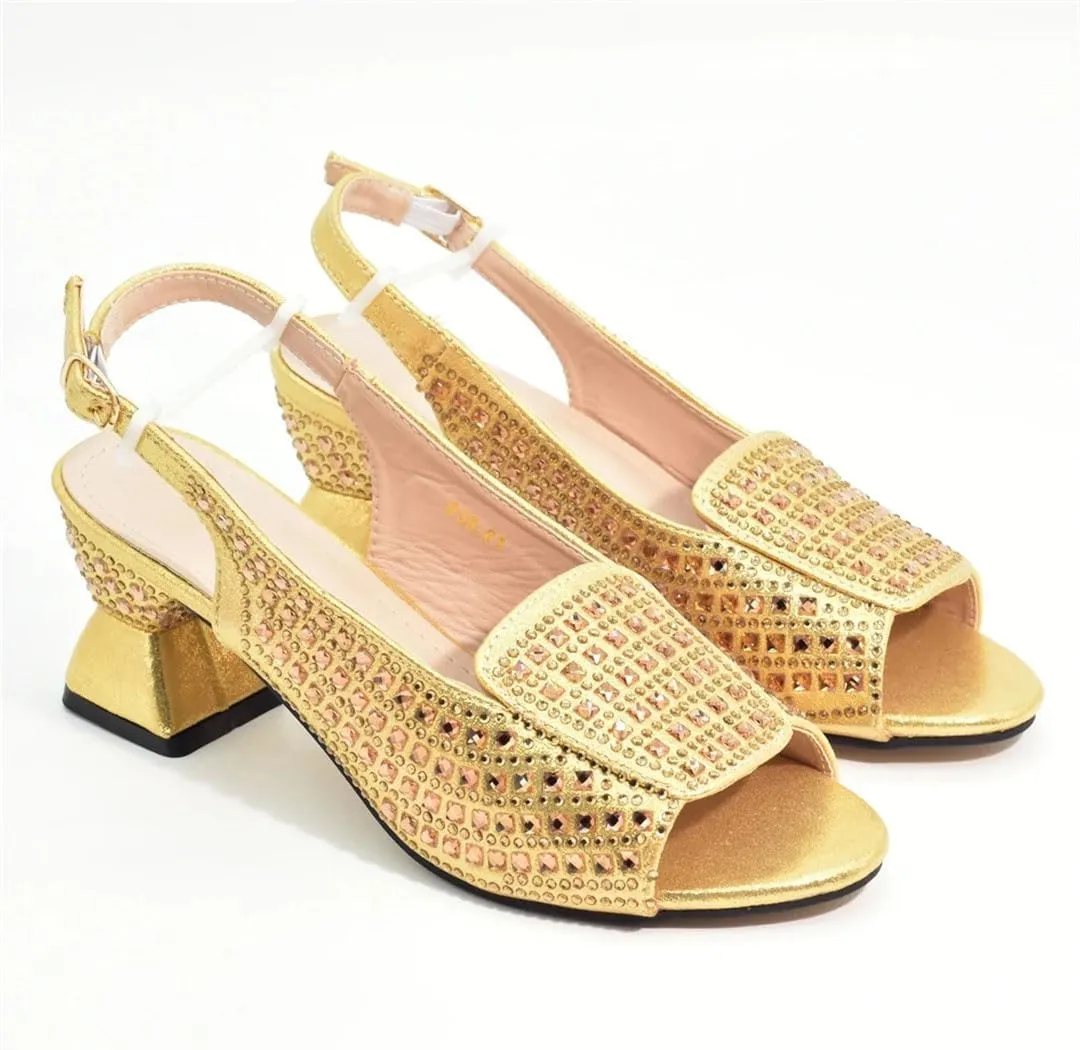Butterfly Knot Crystal Pumps Purse Nigerian Ladies Italian Party Set