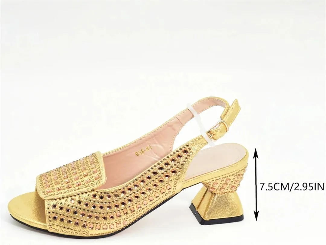 Butterfly Knot Crystal Pumps Purse Nigerian Ladies Italian Party Set